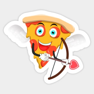 Valentine pizza Sticker